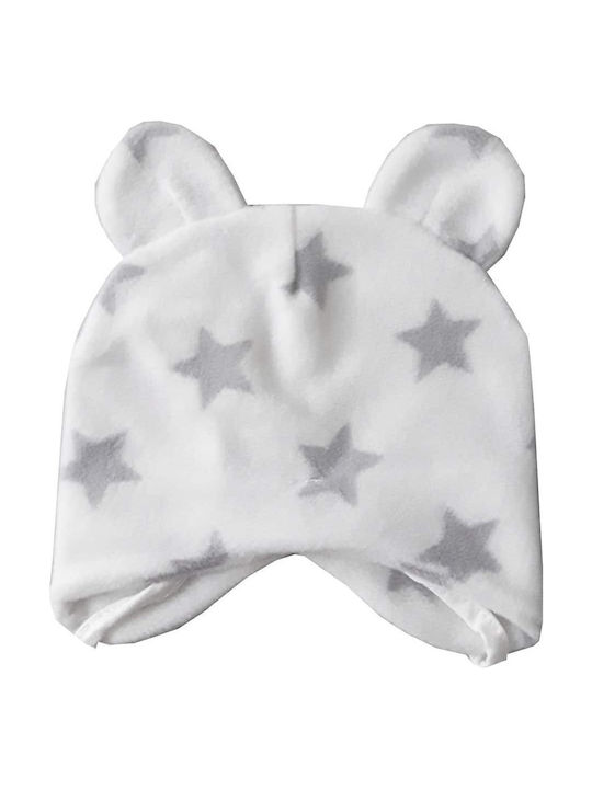 Beboulino Kids Beanie Fabric White