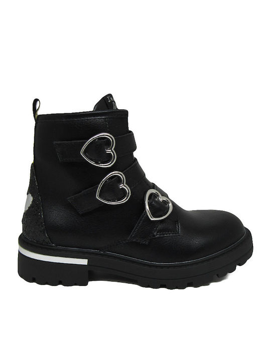 Lulu Sofia Kids Boots with Zipper Black