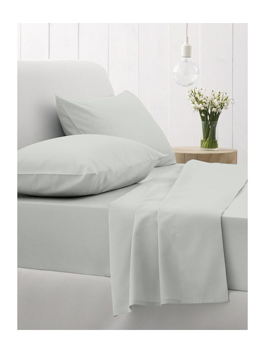 Sunshine Cotton Feelings Super Double Cotton Duvet Cover 230x250 106 Light Grey