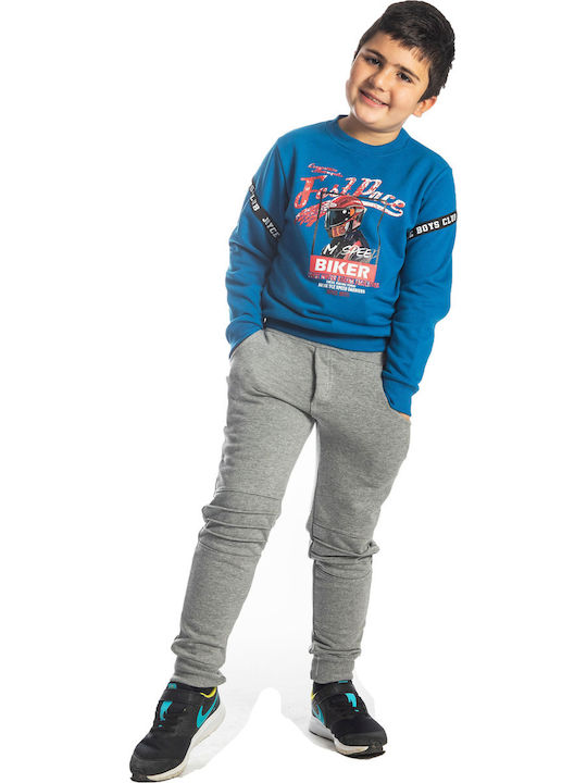 Joyce Kids Sweatpants Set Blue 2pcs