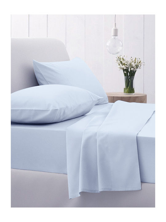 Sunshine Duvet Cover Cotton Double 200x250 Cotton Feelings 103 Light Blue