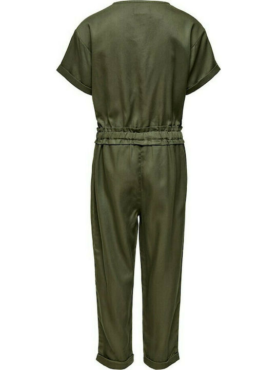 Kids Only Girls Fabric Jumpsuit Khaki