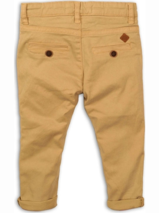 Minoti Kids Chino Fabric Trousers Beige