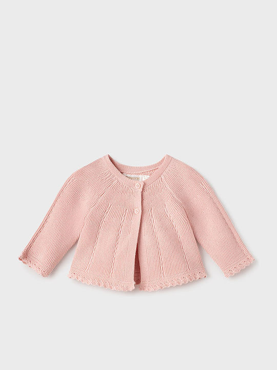 Mayoral Girls Bolero Jacket with Buttons Pink