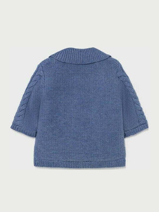Kinderstrickjacke Gestrickt Blau