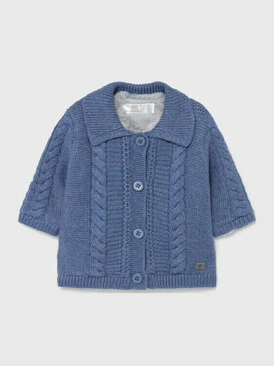Kinderstrickjacke Gestrickt Blau