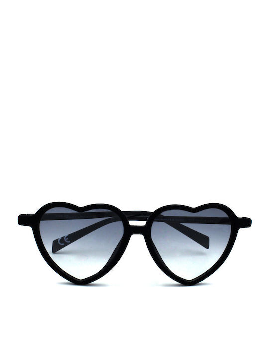 Italia Independent Women's Sunglasses with Black Plastic Frame and Black Mirror Lens 0403V.009.000