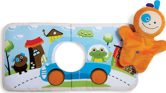 Edushape Activity Book Soft Educational Booklet with Puppet Doll made of Fabric for 3++ Months