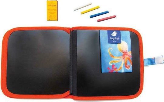 Jaq Jaq Bird Painting Chalkboard Book with Chalks Ocean for Children 3+ years Years