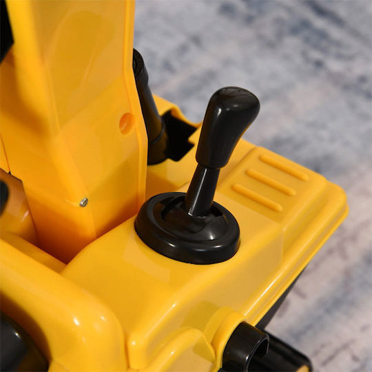 HomCom Ride On Excavator Yellow