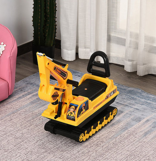 HomCom Ride On Excavator Yellow