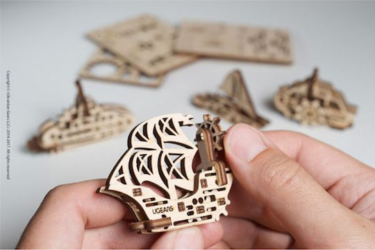 Ugears Παιχνίδι Κατασκευών Ξύλινo Πλοία U Fidget