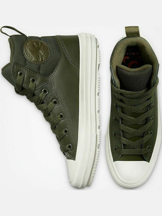 Chuck Taylor All Star Berkshire Flatforms Boots Cargo Khaki / Egret