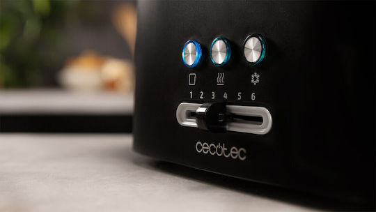 Cecotec Toast&Taste Φρυγανιέρα 1 Θέσης 980W Μαύρη