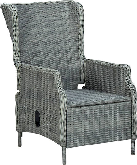 Set Sala De Mese Pentru Exterior 9 Piese Gri Deschis Cu Perne