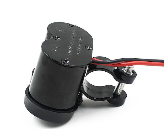 Andowl GL-41593 Waterproof Motorcycle Charger with Ports: 1xUSB & 1xLighter