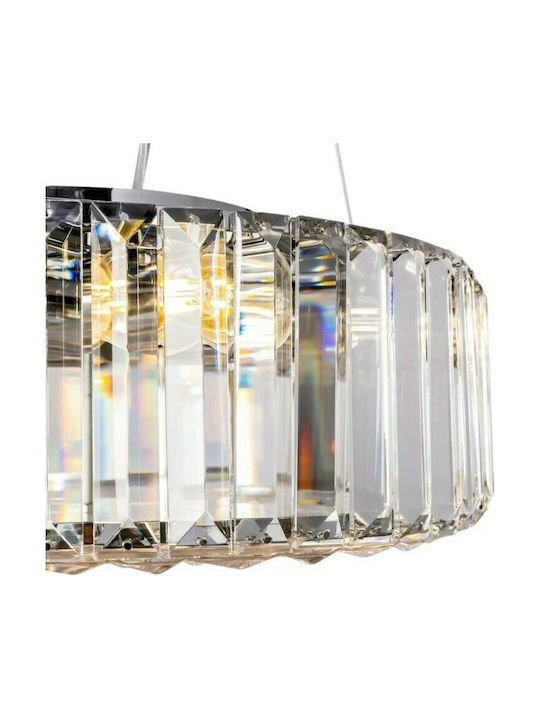 Maytoni Recinto Lustră Transparent cu cristale pentru 6 Becuri E27 40cm.