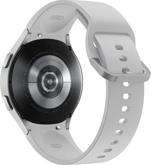 Samsung Galaxy Watch4 Aluminium 44mm Waterproof with Heart Rate Monitor (Silver)