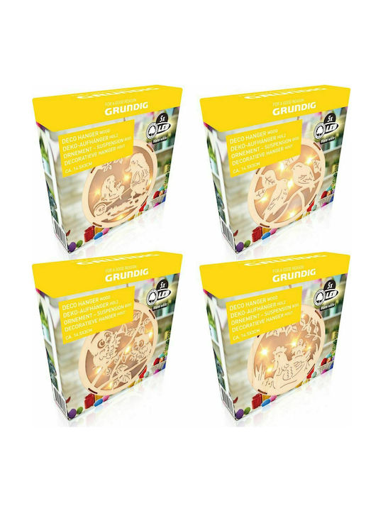 Grundig 14616H Decorative Lamp Figure White 4pcs