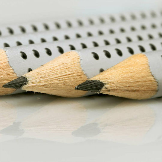 Faber-Castell Grip Set de 6 Creioane 2B Gri