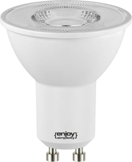 Elvhx LED крушка 4.5W за фасунга GU10 и форма MR16 Топло бяло 370лм