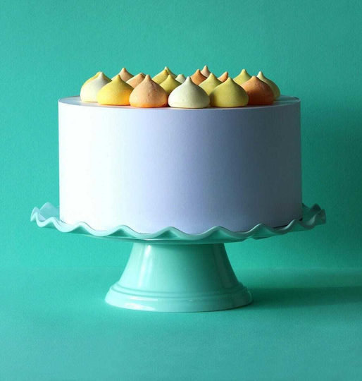 A Little Lovely Company Wave Cake Stand Green 27.5x27.5x9cm