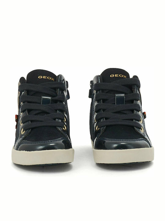 Kilwi Anatomic Leather Kids Boots with Zipper Navy Blue
