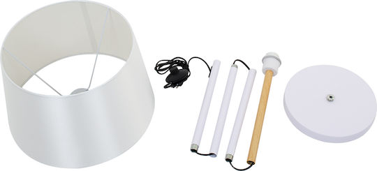 GloboStar Cedar Lampa de podea Î148xL40cm. cu Soclu pentru Bec E27 Alb