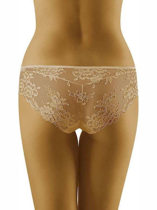 Wolbar Damen Brasilien mit Spitze Beige