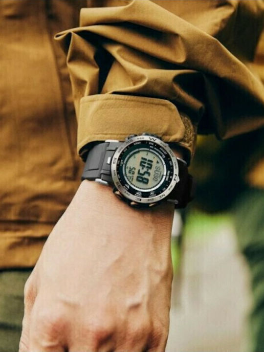 Casio Pro Trek Ρολόι Solar με Καουτσούκ Λουράκι Casio Pro Trek Ρολόι Solar με Καουτσούκ Λουράκι