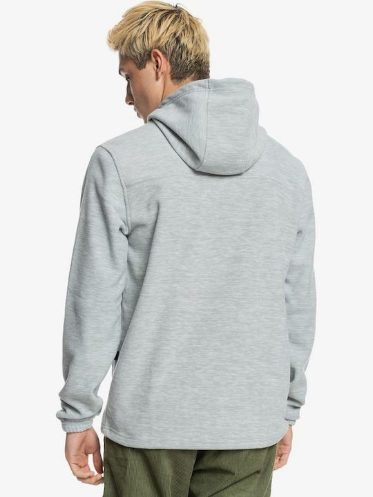 Quiksilver Essentials Polar Ανδρικό Φούτερ με Κουκούλα και Τσέπες Fleece Heather Grey