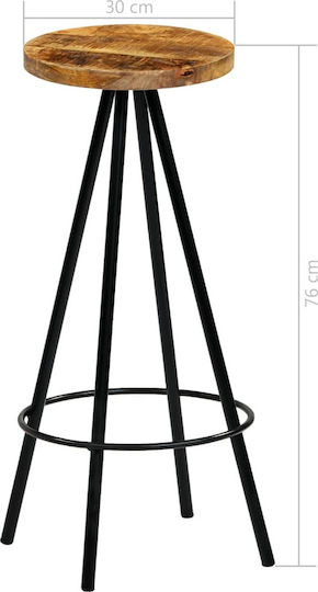 Hocker Bar Hölzernes Mango 4Stück 30x30x76cm