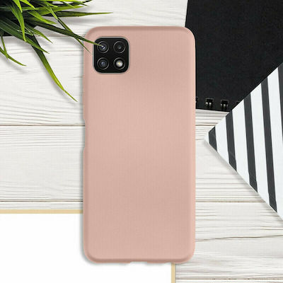 KWmobile Metallic Rose Gold Silicone Back Cover Rose Gold (Galaxy A22 5G)