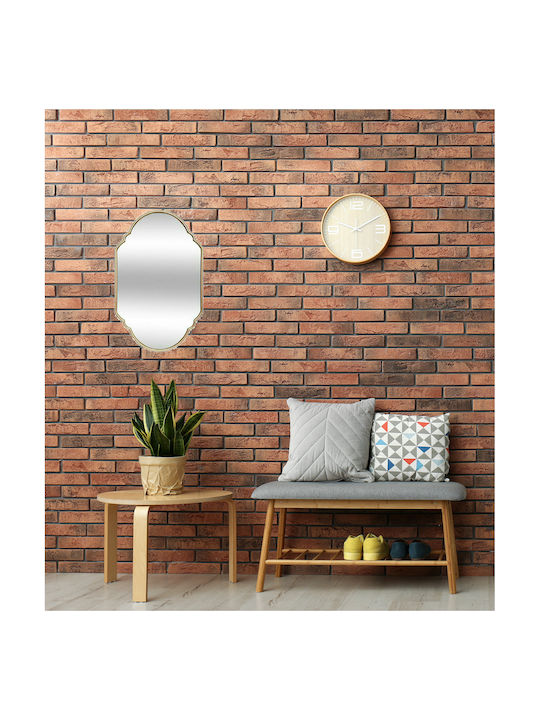 Atmosphera Wall Mirror Oval with Gold Metallic Frame 68.5x43cm 1pcs