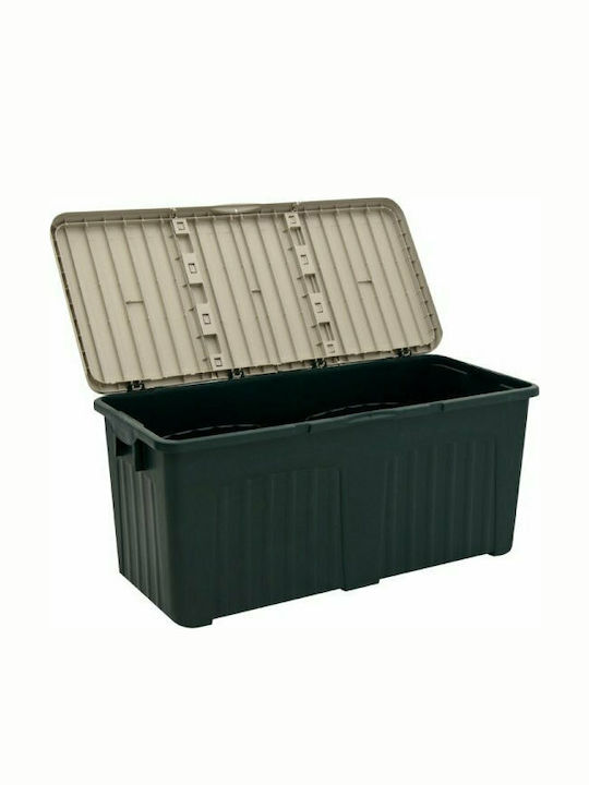 Progarden Polypropylene Outdoor Storage Box Pandora Πράσινο / Μπεζ 125x57x56cm