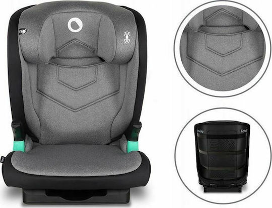Lionelo Neal Scaun Auto pentru Copii i-Size cu Isofix Black Onyx 15-36 kg