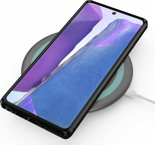 Hurtel Carbon Задна корица Силикон Черен (Galaxy Note 20)