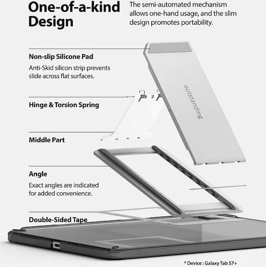 Ringke Fusion Combo Back Cover Transparentă Galaxy Tab S7+