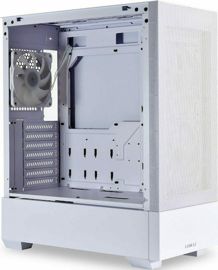 Lian Li Lancool 205 MESH C Gaming Midi Tower Κουτί Υπολογιστή με Πλαϊνό Παράθυρο και ARGB Φωτισμό Λευκό