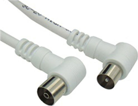 Comp Καλώδιο Κεραίας Coax male - Coax female Λευκό 1.5m (02.006.0087)