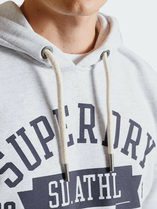 Track & Field Hoodie Φούτερ με Κουκούλα Γκρι