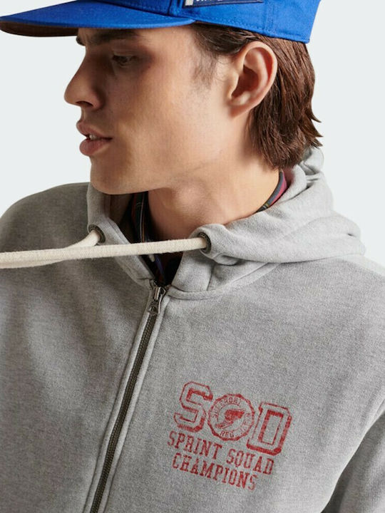 Track & Field Zip Hoodie Geacă Cu Glugă Gri