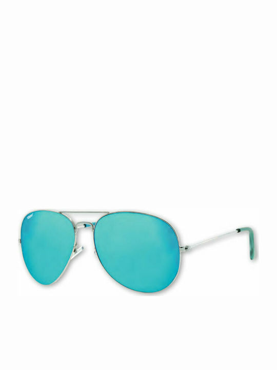Zippo Men's Sunglasses with Silver Metal Frame OB36-08