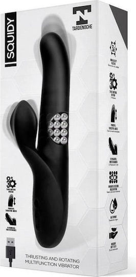 Tardenoche Squidy Vibe with Thrusting Movement & Rotating Beads Вибратор Заек 23см Черно