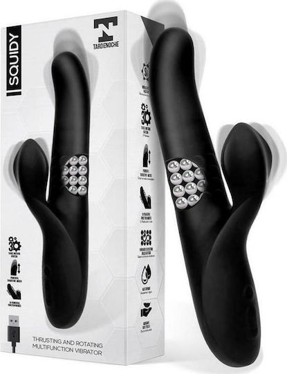 Tardenoche Squidy Vibe with Thrusting Movement & Rotating Beads Вибратор Заек 23см Черно