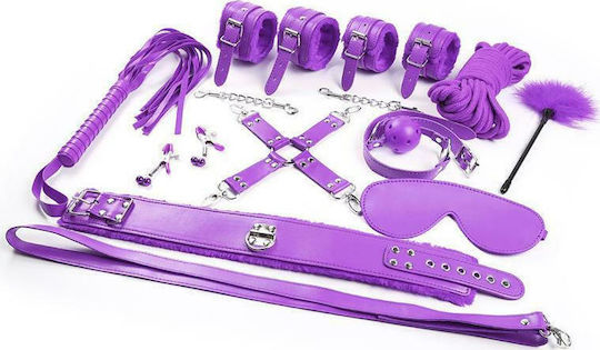 IntoYou BDSM Line Bondage Set 10 Pieces BDSM Kit σε Μωβ Χρώμα 10τμχ