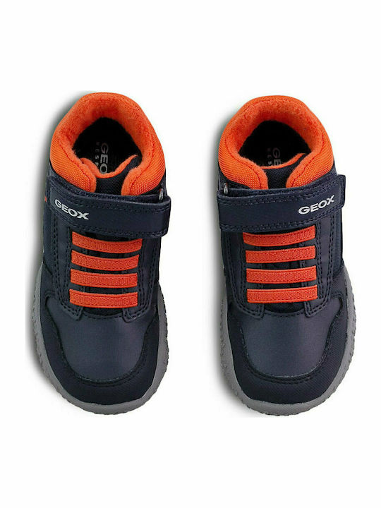 Geox Παιδικά Sneakers High Baltic Ανατομικά για Αγόρι Navy Μπλε