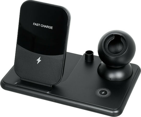 GloboStar Încărcător Wireless (Qi Pad) 15W Negruς (79699)
