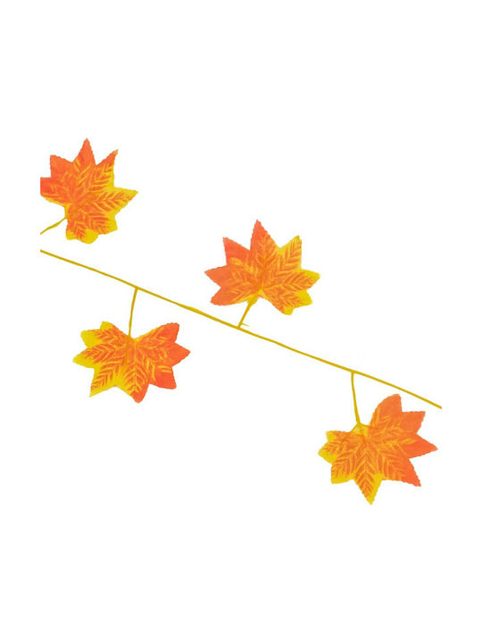 Decorative Garland Maple Orange 220cm GloboStar