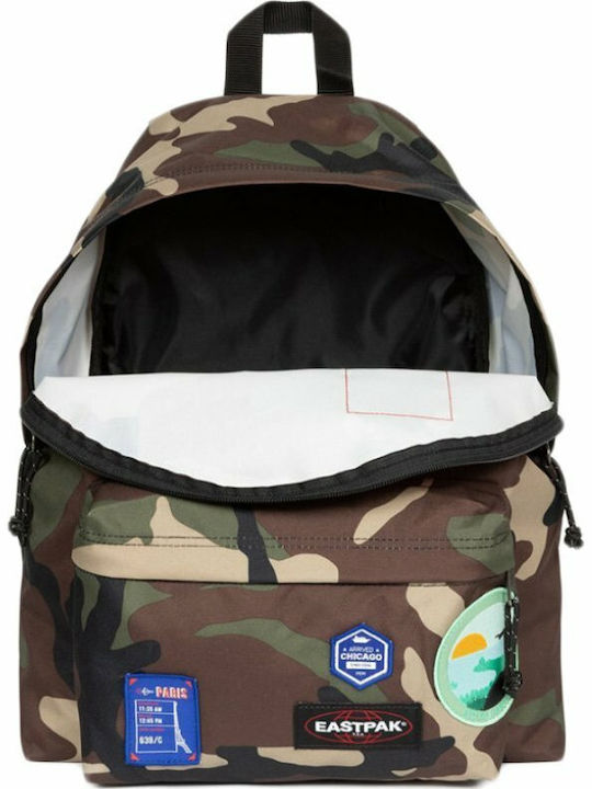 Eastpak Padded Pak'r Patched Camo School Bag Backpack Junior High-High School Multicolour 24Liters